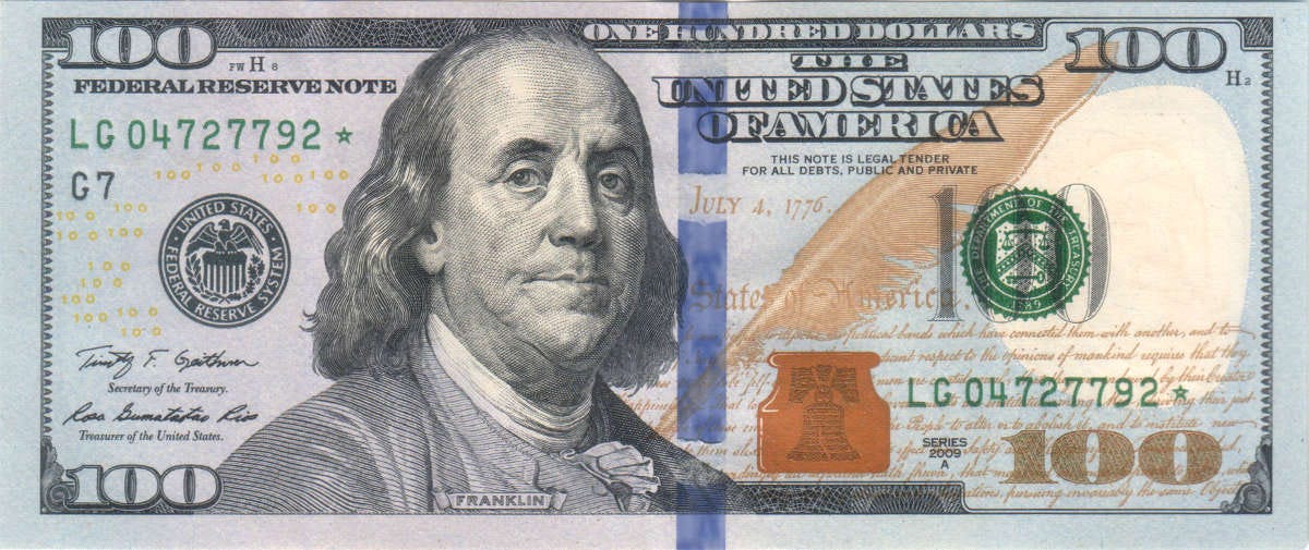 United States $100 bill / Image From Wikipedia